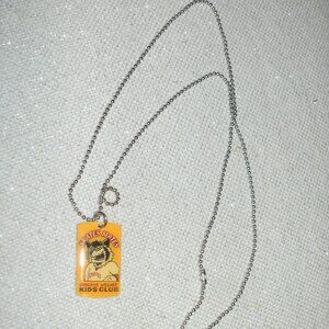~~ Chicago Wolves Hockey AHL Mascot Skates Mates Kids Club Dog Tag With Chain ~~